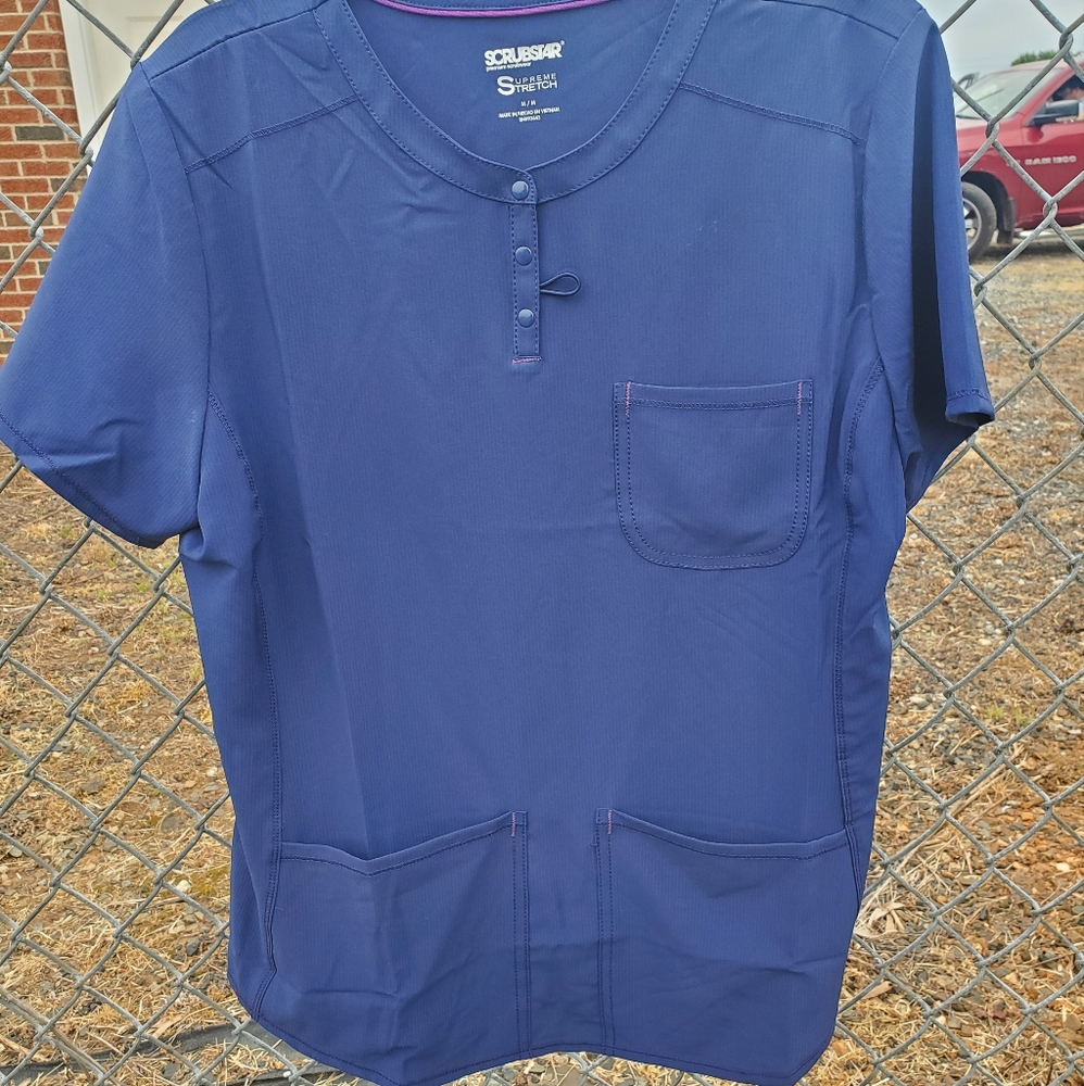 Medium NW/OT Indigo ScrubStar Top